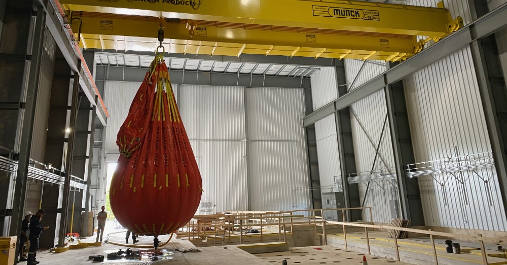 Munck Cranes load testing example Munck Cranes load testing example